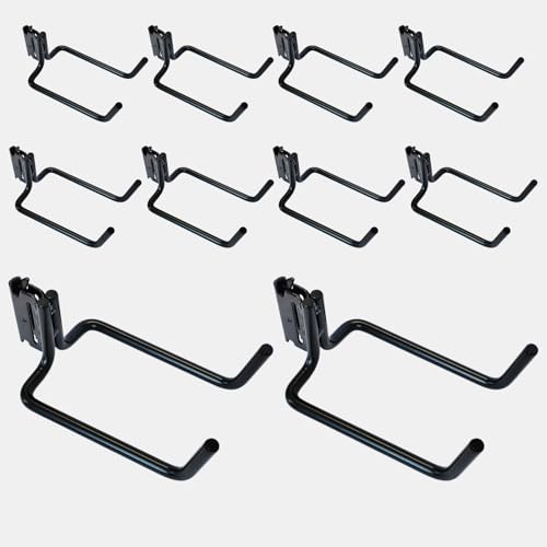 10-Pack E-Track Double J Hooks, 5.5-Inch Deep x 4-Inch Wide (10 Count)