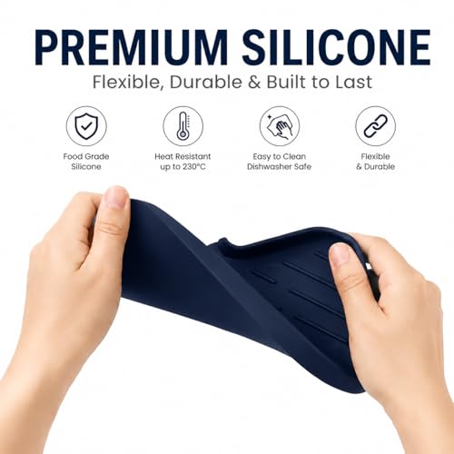 Silicone Soap Dish with Drain Spout
