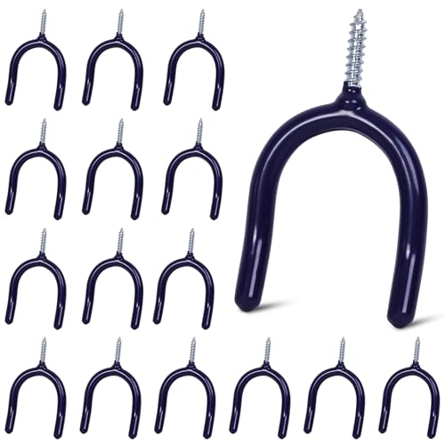 16 Pack Garage Storage System Steel U Hooks with Anti (6 Count)