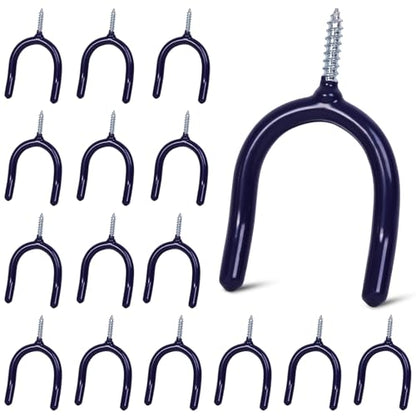 16 Pack Garage Storage System Steel U Hooks with Anti (6 Count)