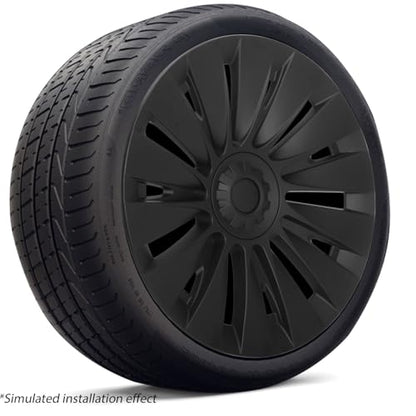 2025 Wheel Covers for Tesla Model Y Accessories 2024 19 Inch 4 Pcs Hubcaps Compatible with Tesla Y 2024 2023 2022 2021
