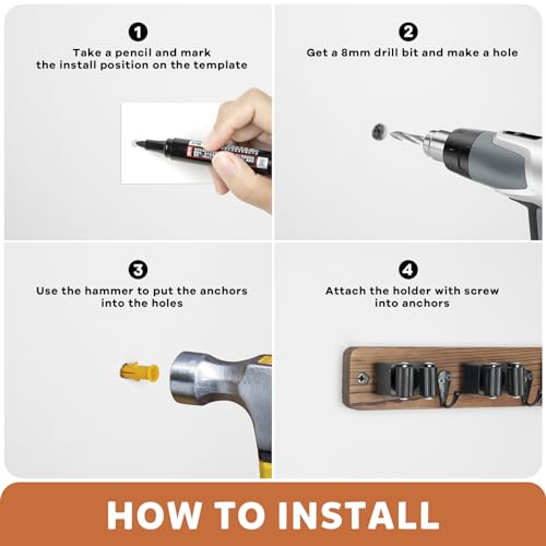Broom Holder Wall Mount