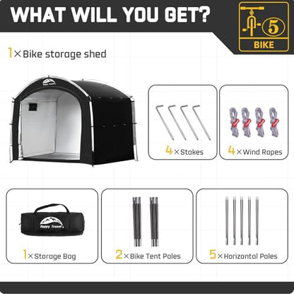 Bike Storage Shed Tent (4 Count)