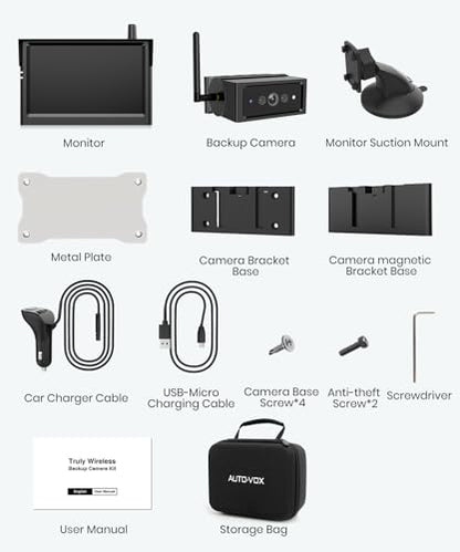 5 Inch Magnetic Wireless Backup Camera