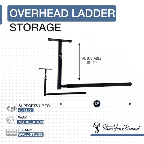 Adjustable Overhead Ladder Rack