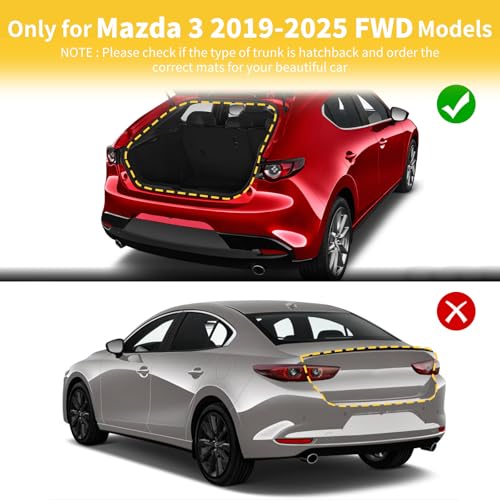 Floor Mats & Cargo Liner for Mazda 3 FWD 2019