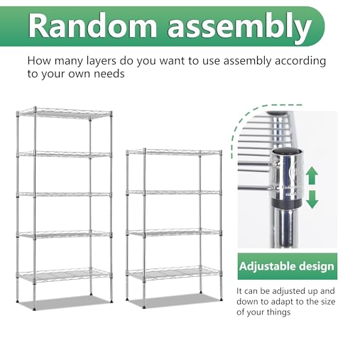 5 Tier Wire Shelf (5 Count)