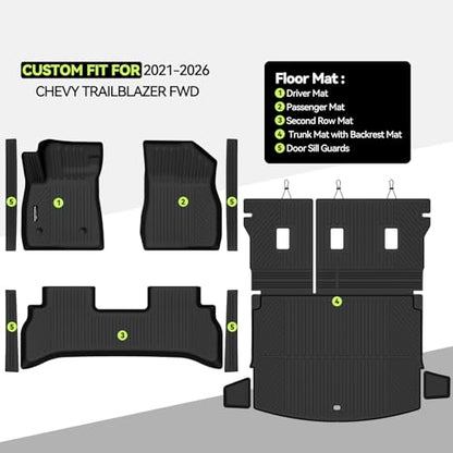 All Weather TPE Floor Mat Set for 2021