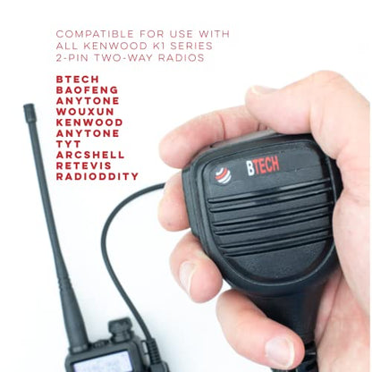 QHM22 Weatherproof Heavy Duty IP54 Speaker Mic
