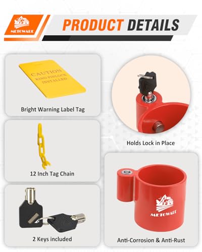 5th Wheel King Pin Lock for RVs & Semi Trailers