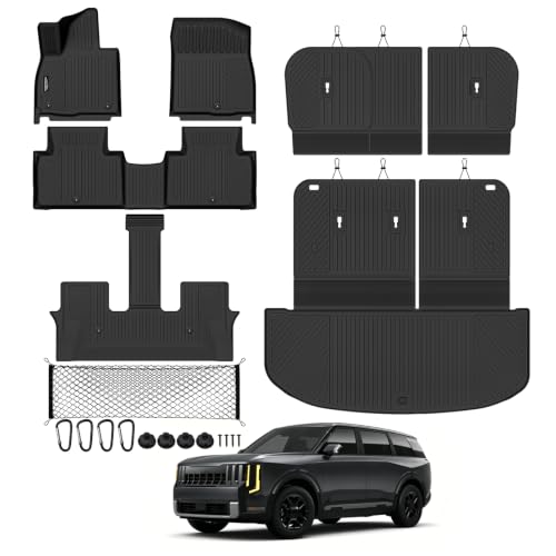 Floor Mat Set for 2027 Kia Telluride Gas 8 Seat