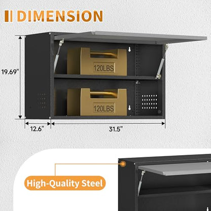 Metal Garage Wall Cabinet with Up