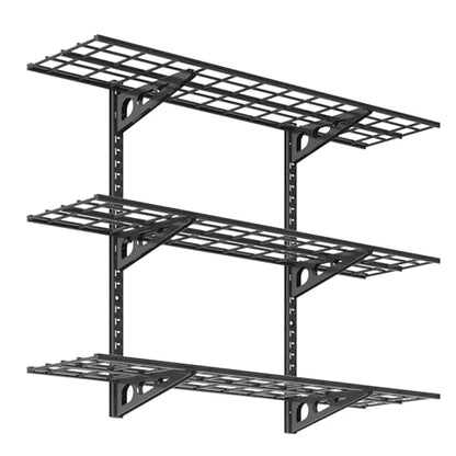 3 Tier 1x4ft Garage Storage Wall Shelving