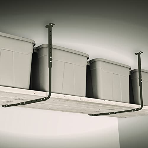 Adjustable Garage Ceiling Mount Storage Rack Kit