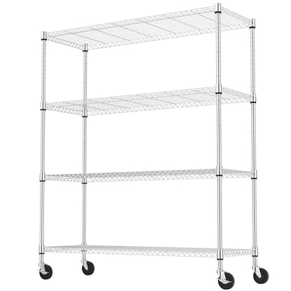 4 Tiers Storage Shelves Load 1400LBS