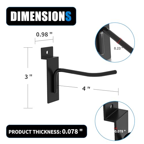 Heavy Duty Slatwall Hooks (25 Count)