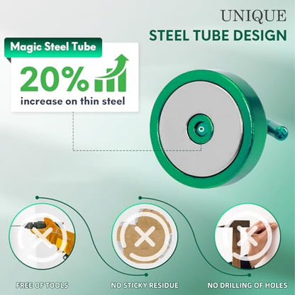 Magnetic Hooks Steel Tube Design for Cruise (10 Count)
