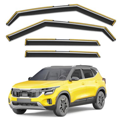 in Channel Window Visors Rain Guards for Kia Seltos 2021