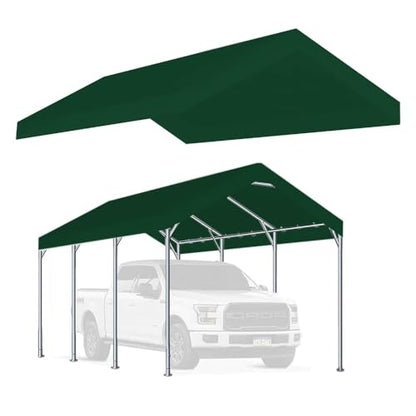 10'x20' Carport Canopy Replacement Cover Green