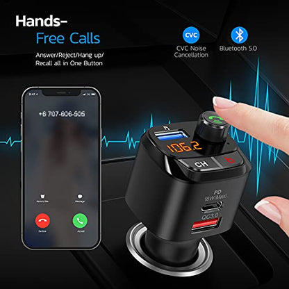Bluetooth 5.0 FM Transmitter for Car