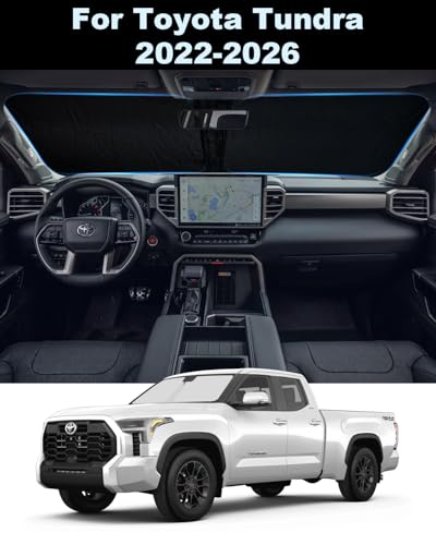 Foldable Front Windshield Sun Shade fit for Toyota Tundra 2022