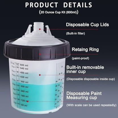 Disposable Paint Mixing Cup Kit