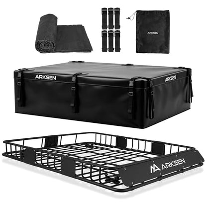64" x 50" x 6" Extra Wide Roof Rack Basket with Extension