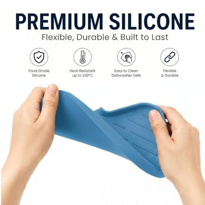 Silicone Soap Dish with Drain Spout