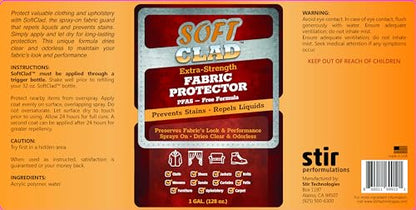 Extra Strength Fabric Protector Spray Prevents Stains and Repels Liquids. SoftClad Guards Furniture (128 Fl Oz)