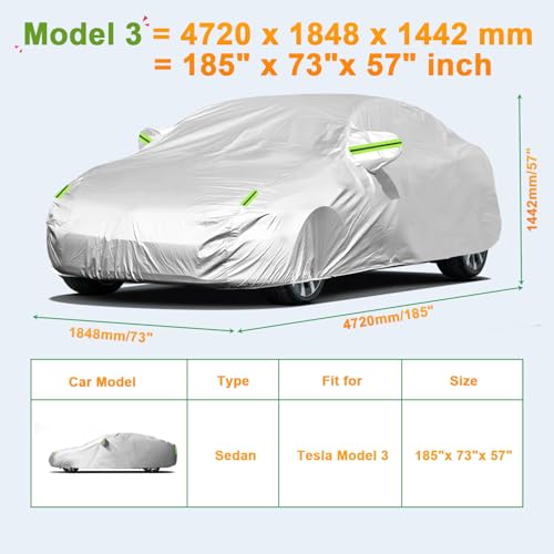 Custom Fit Car Cover for Tesla Model 3