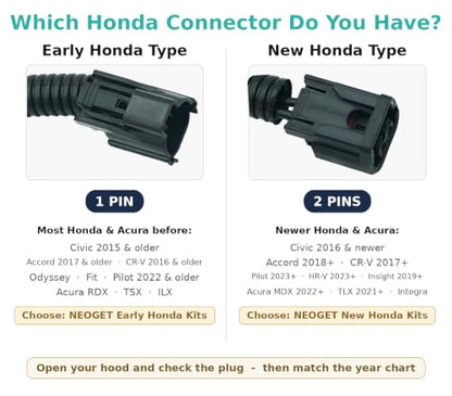 126dB Horn Kit Compatible with Honda and Acura (3 Count)