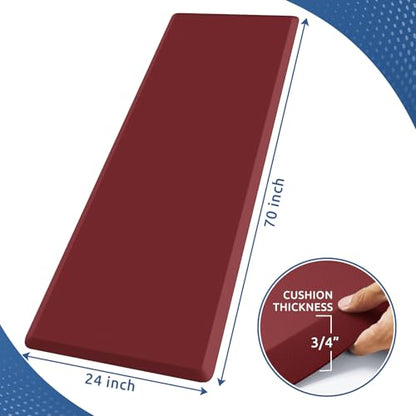 0.8" Thick Kitchen Mat Cushioned Anti Fatigue Rug Comfort Floor Mats