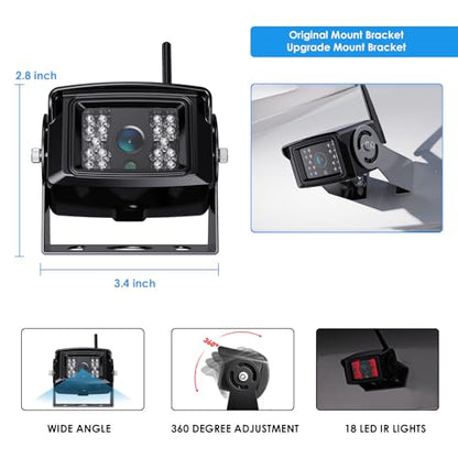 Digital Wireless Backup Camera System Kit