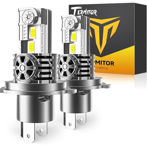 H4/9003/HB2 Light Bulbs, 110,000LM High Intensity, Precision Beam Pattern, IP68 With Cooling Fan, 85,000Hrs Long Life, Pack of 2