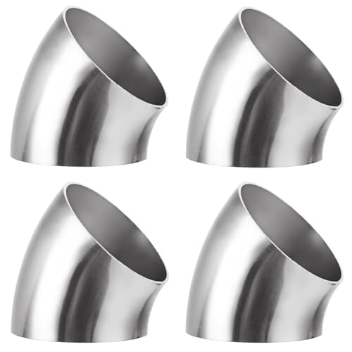 4 Pack 2.5 Inch 45 Degree Exhaust Elbow Pipe