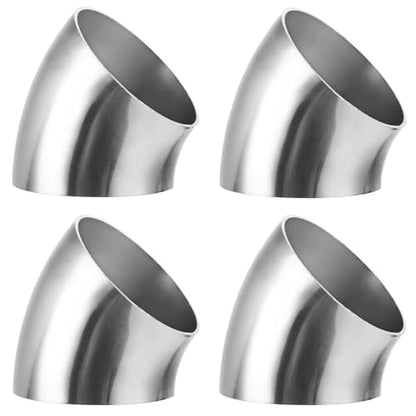 4 Pack 2.5 Inch 45 Degree Exhaust Elbow Pipe