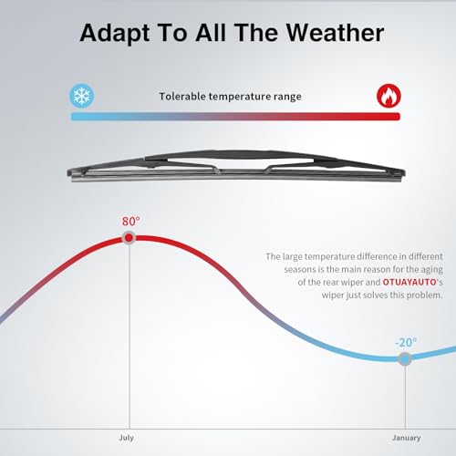 Rear Windshield Wiper Arm Blade Set