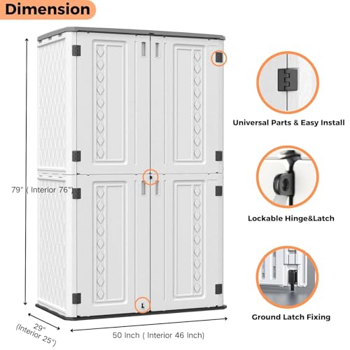 Resin Outdoor Storage Shed