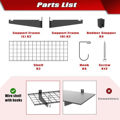 2 Pack Wall Mount Shelves
