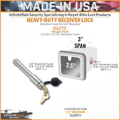 2.5" Receiver Hitch Lock