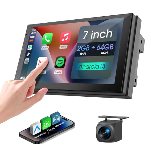 7" Car Stereo Double Din Wireless Apple Carplay Radio Screen for Car Audio Receivers
