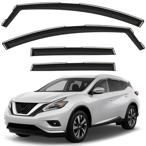 Window Deflectors Smoke Tinted in (4 Count)