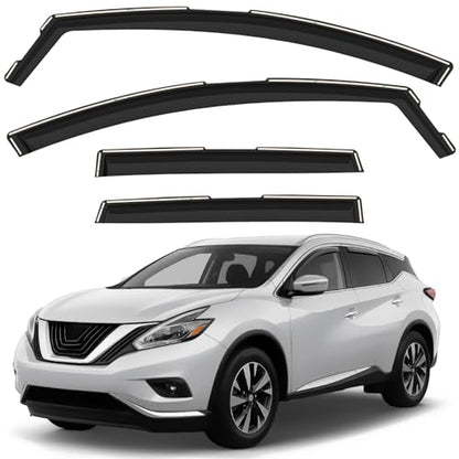 Window Deflectors Smoke Tinted in (4 Count)