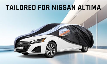 Altima Car Cover Waterproof All Weather with Silver Strip Design