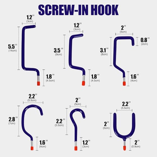 Garage Hooks Heavy Duty (6 Count)