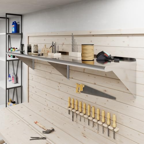 18 in. x 72 in. Stainless Steel Wall Mount Shelf