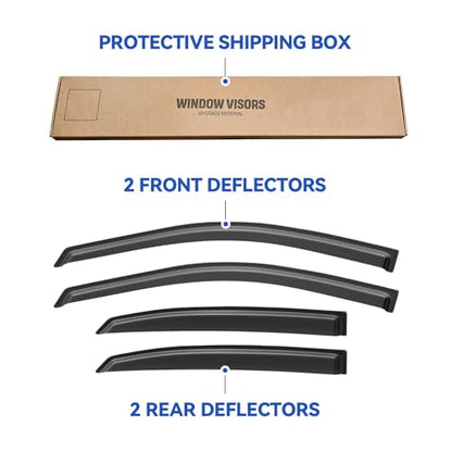 Window Visors Rain Guards for 2010 (4 Count)