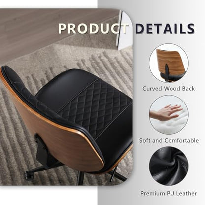 Home Office Chair No Arms with Wheels