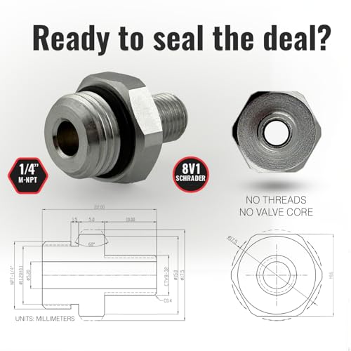 Self Sealing Tire Inflator Adapter