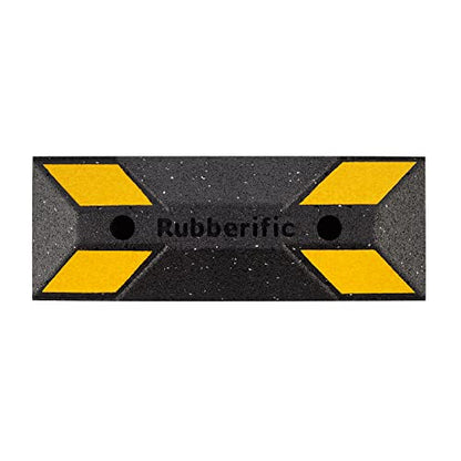 Heavy Duty Rubber Parking Stop Durable Easy to Install Reflective Parking Curb Garage Car Stopper for Indoor and Outdoor Use